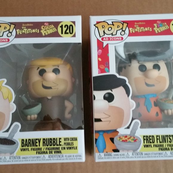 Funko Pop Ad Icons:Fred Flintstone & Barney Rubble - Picture 1 of 16